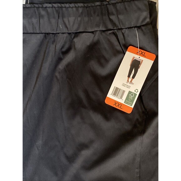 NWT 32 Degrees Capri Black Nylon Size 2XL Soft Cool Elastic String Tie (3XL) - Picture 3 of 6